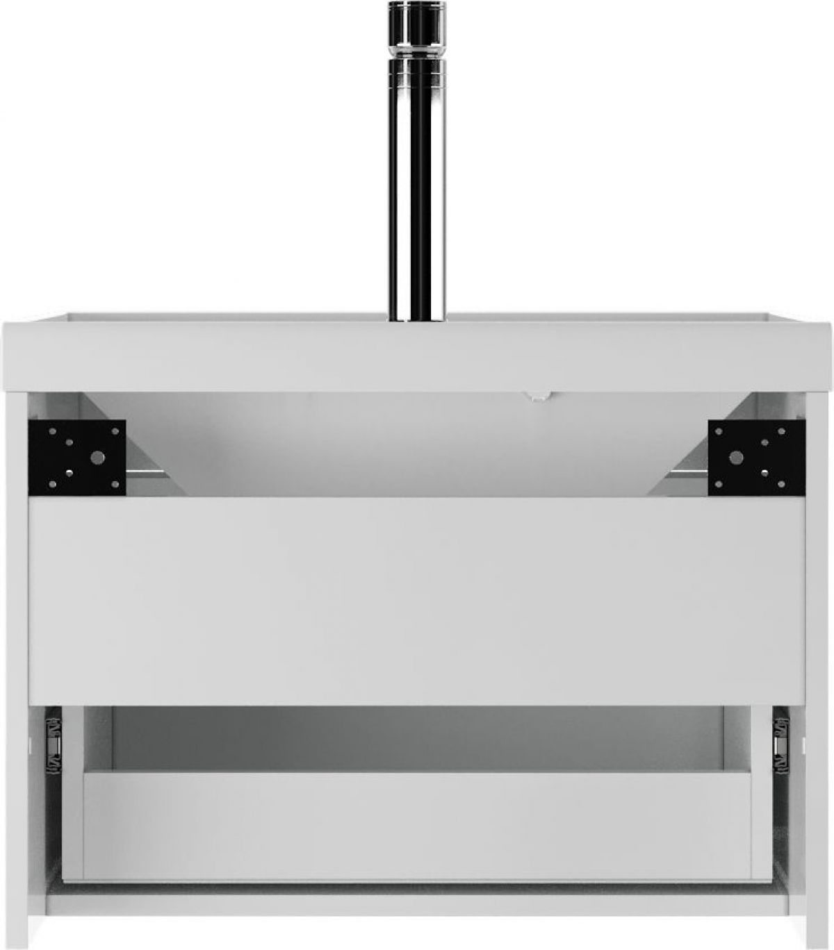 Тумба подвесная под умывальник "UNIT 60" Ева с одним ящиком В1 Айсберг (DA5901T) | фото 3