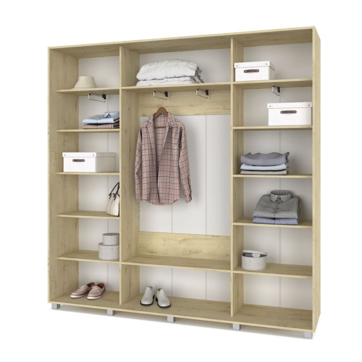 МАРТИН Шкаф-купе с зеркалами Ирландский дуб (2200*450) М423 | фото 2