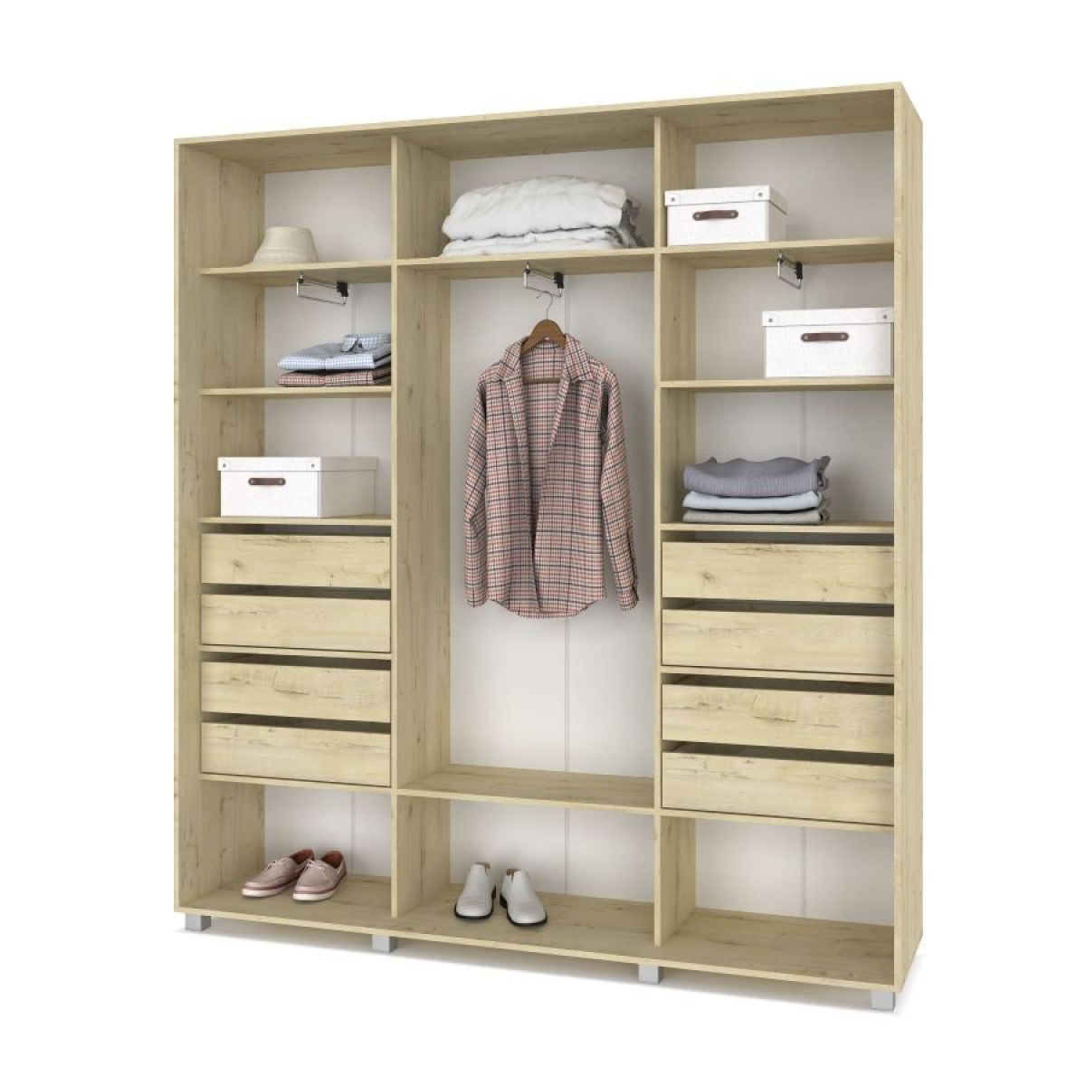 МАРТИН Шкаф-купе с зеркалами Ирландский дуб (2200*450) М423 | фото 4