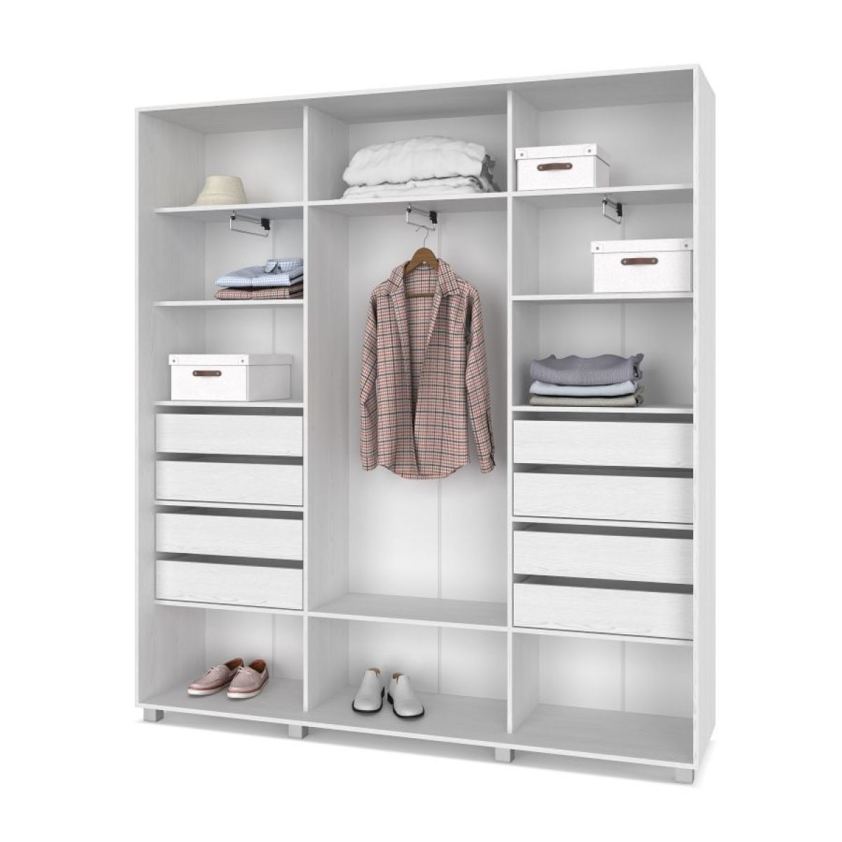 МАРТИН Шкаф-купе с зеркалами Анкор светлый (2400*450) М443 | фото 4