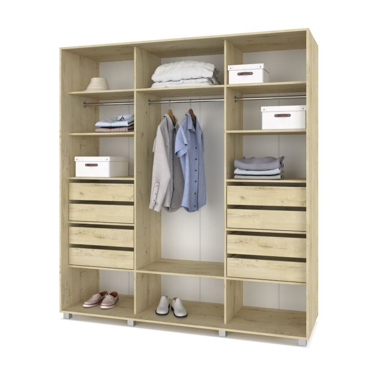 МАРТИН Шкаф-купе с зеркалами Ирландский дуб (2000*600) М603 | фото 4