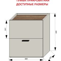 Спальня Серый камень + Кровать (серии «ГЕСТИЯ») Серый камень/Дуб Небраска натуральный | фото 9