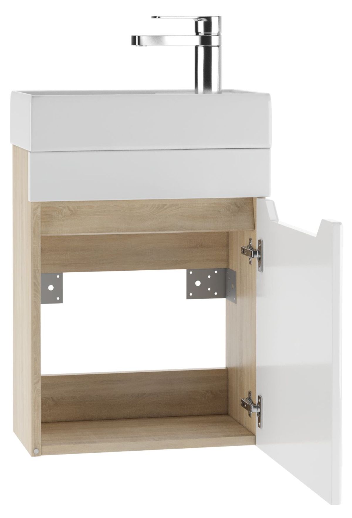 Тумба под умывальник "Енисей 40" Мечта без ящика подвесная Дуб сонома АЙСБЕРГ (DM2314T) | фото 2