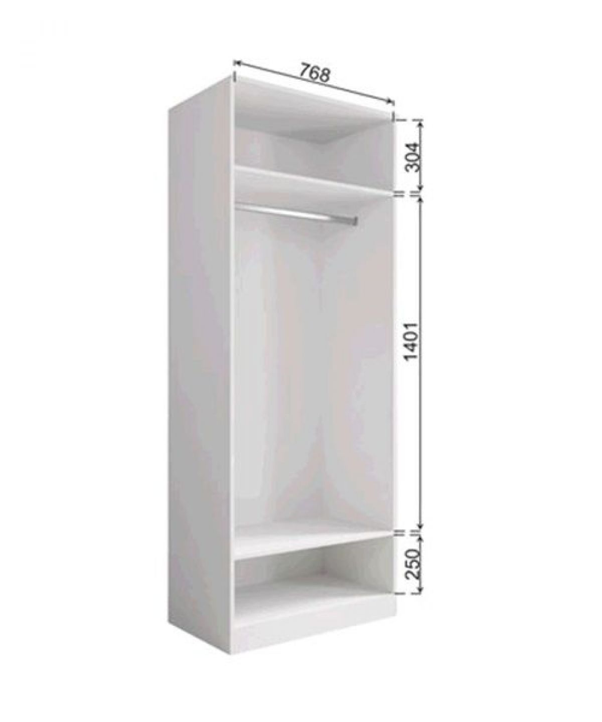 МОРИ МШ 800 Шкаф (белый) | фото 3