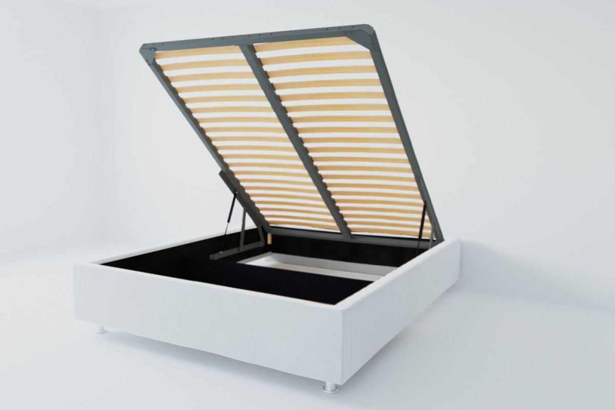 Кровать Подиум с ПМ 1600 (экокожа белая) | фото 2